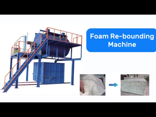 Low Noise PU Foam Cutting Machine , Foam Rebounding Machine with High Speed