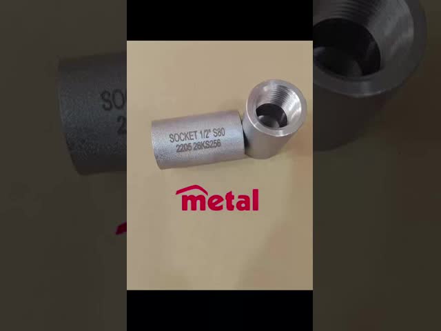 Forged Socket Welding Coupling ASTM A182 UNS S31803 Duplex Stainless Steel DN20 ASME B16.11