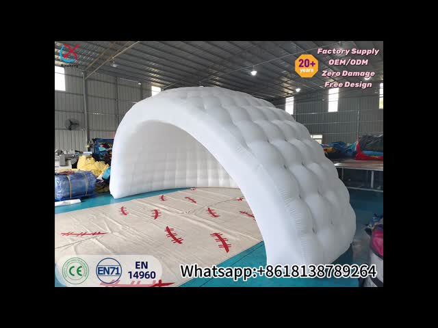 Commercial Custom White Inflatable Dome Tent Inflatable Igloo Shelter Tent Outdoor
