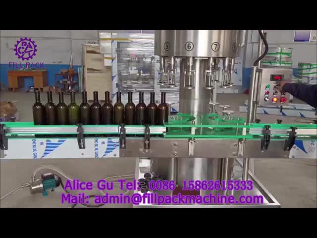 2323 L14 Glass Wine Bottle 12-Head Filling + Single-Head Corking Production Line