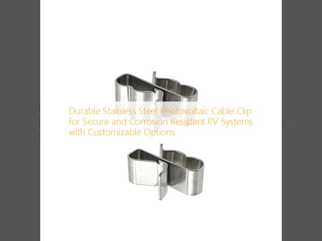 Durable Stainless Steel Photovoltaic Cable Clip for Secure and Corrosion Resistant PV Systems with Customizable Options