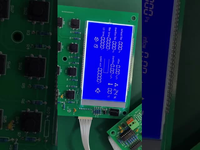 Custom STN Blue Negative Transmissive LCD Module for Air Purification Systems