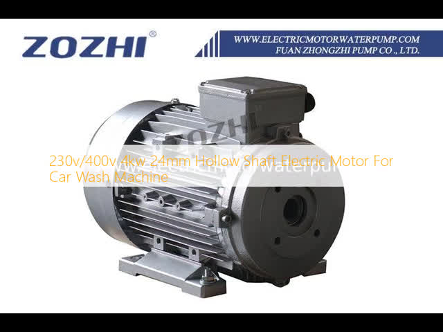 Female Three Phase Hollow Shaft Electric Motor 4kw 5.5HP 24mm for Italy Pump