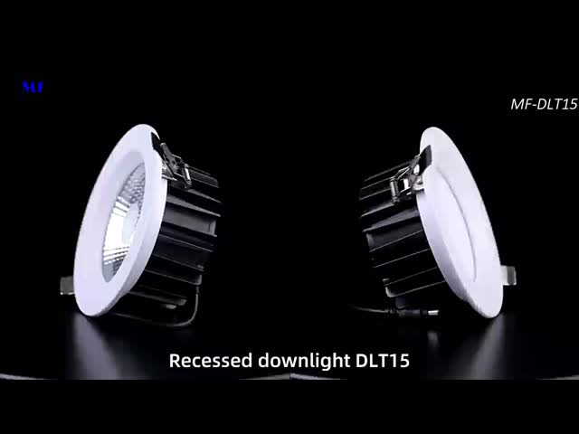 COB LED Recessed Downlight 30W Triac 0-10V Dali-2 Dt6 Dt8 Dimmable Tuya Zigbee Tuya WiFi Smart Control Ugr<19 Die-Cast Aluminum Ceiling Down Light
