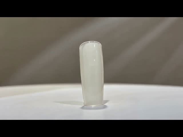 Natural ABS Almond Shape Full Cover False Nails Clear Finger Nail Tips for Nail Art Salon Use and Bulk Supply