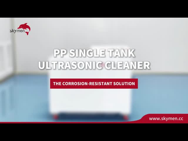 PP Single Tank Ultrasonic Cleaner for Strong Acid & Alkali Resistant Chemical Cleaning