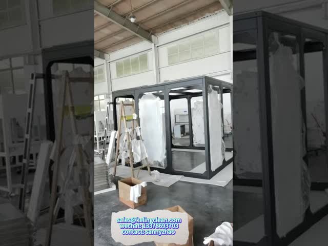 Adjustable Wind Speed Stainless Steel Frame Softwall Clean Room with Easy Installation
