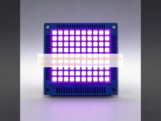 Ultra Bright Purple 8x8 Square Dot Matrix LED Display for Elevators
