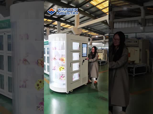 24/7 Refrigerated ADA Compliant Fresh Flower Vending Machine with 22 Inch Touchscreen