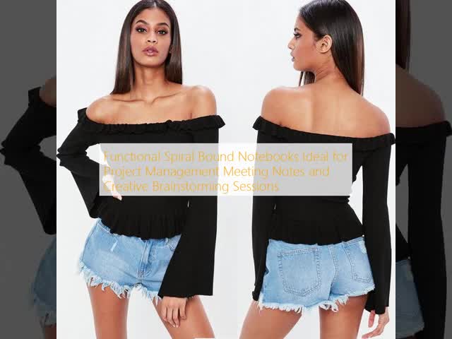 Spring Black Frill Knit Woman Crop Top Clothing Tops