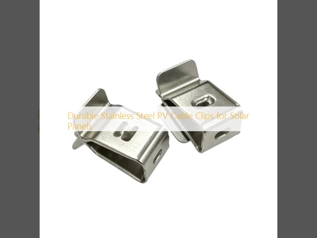 Durable Stainless Steel PV Cable Clips with Spring-Loaded Retention for Corrosion Resistant Solar Panel Cable Management