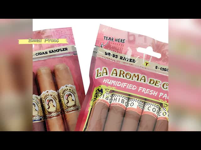 Food-grade TPU And PE plastic cigar bags 009mm thickness packaging option for cigar distributors requiring consistent and protection