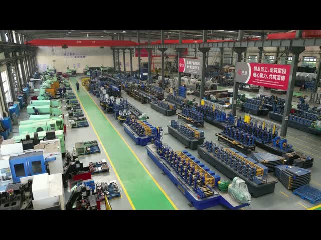 Three Stand Precision Forming Tube Mill Machine ZY16 Φ8-18mm HF Welded Pipe