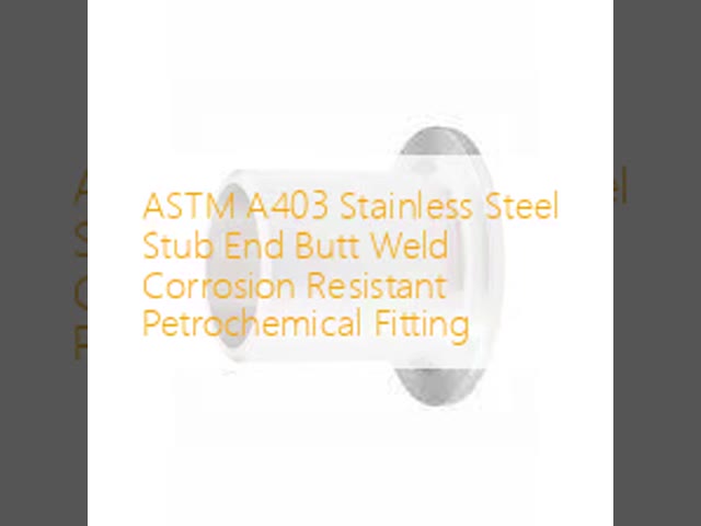 ASTM A403 Stainless Steel Stub Ends Corrosion Resistant Butt Weld Pipe Fittings for Petrochemical