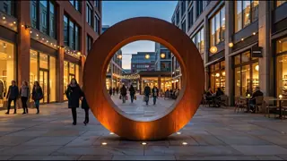 The Infinite Circle — Monumental Weathering Steel Installation