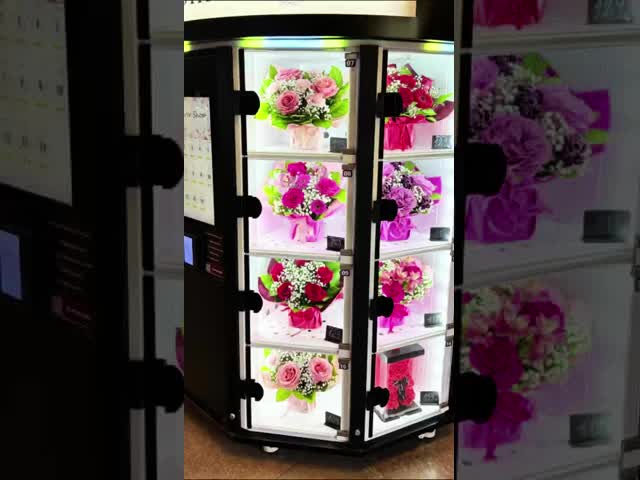 24h Outdoor Flower Vending Machine and Flower Vending Locker with Smart Payment and Fresh-Keeping System