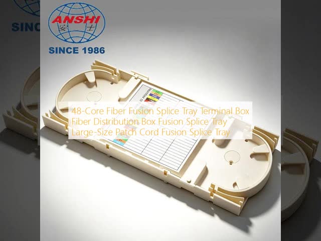 48-Core Fiber Fusion Splice Tray Terminal Box Fiber Distribution Box Fusion Splice Tray Large-Size Patch Cord Fusion Splice Tray