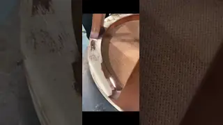 laser cleaning machine removing paint from wood