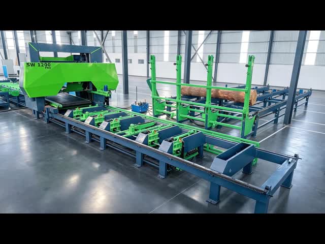 Heavy-Duty Horizontal Hydraulic Band Sawmill SW1200PRO