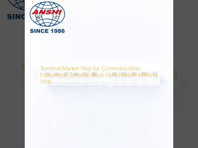 Factory OEM Terminal Block Marker Strip, Blank & Number Printed Marking Strip for Telecom Communication Equipment