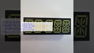 Ultra Bright White 5 Digit Alphanumeric 14 Segment LED Display 13.8mm
