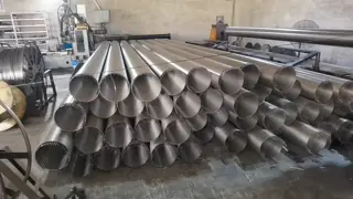 V Shape Self Cleaning Rotary Filter Cylinder 300mm-3000mm Length ISO9000 Standard