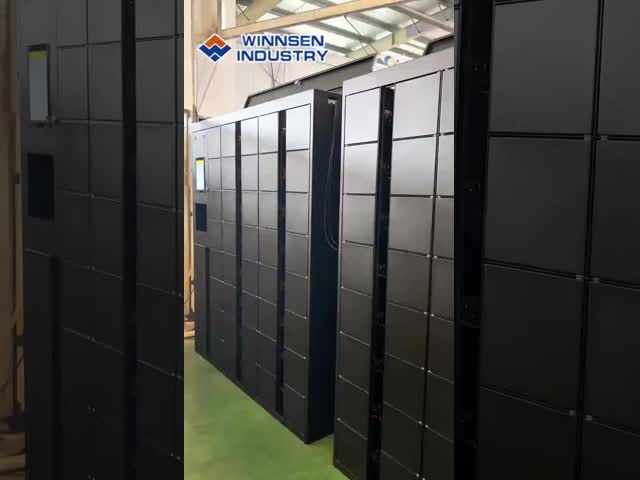 Fingerprint Key Locker Rental For Airport And Train Station With Advertising Function