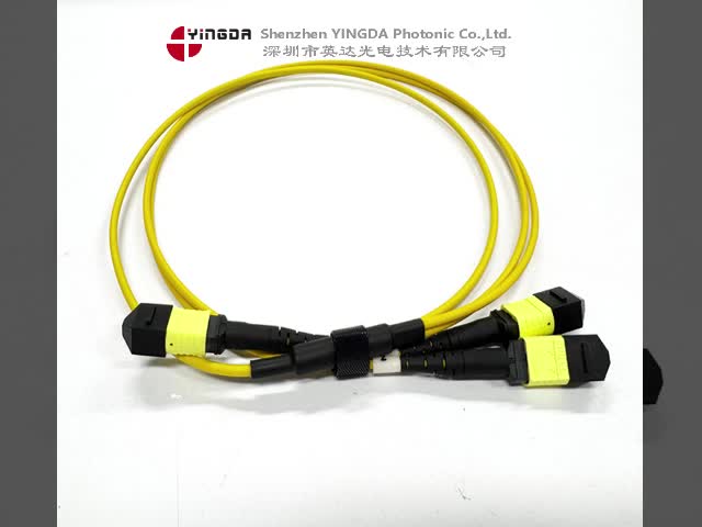 MPO Trunk Cable 16 Fiber Elite Type  MPO 16F to 2x 8F Single Mode OS2 Female Type B LSZH Max IL 0.35dB Customized Length