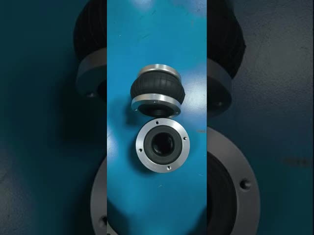 Single Convoluted Type Air Bellow Phoenix 1B04 Customize Rubber Air Spring With Flange Ring