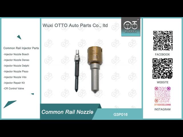 Common Rail Nozzle G3P016 Denso Injector Nozzle For Injector 295900-0420 / 0170 / 0080 / 0050 / 23670-26060