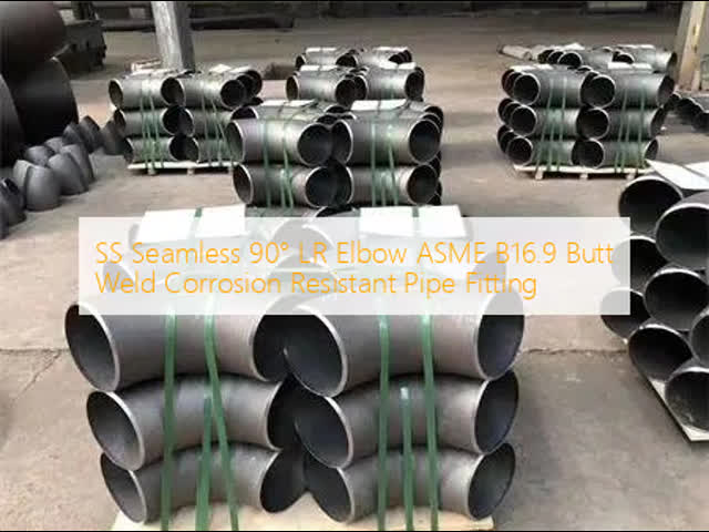 ASME B16.9 Seamless Stainless Steel 90° LR Butt Weld Elbow Pipe Fittings