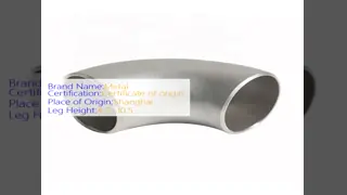 ASME B16.9 Seamless Stainless Steel 90° LR Butt Weld Elbow Pipe Fittings
