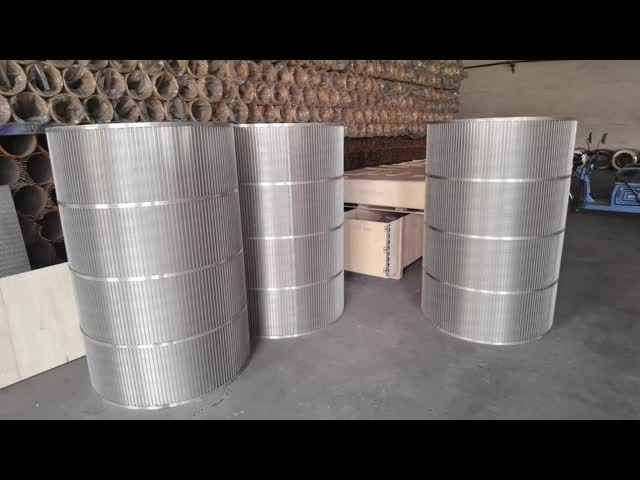 304 Grade Wire Cylinder Basket , Water Treatment Rotating Drum Screen