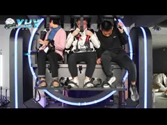 Safety 9D VR Simulator 1080 Degree Rotating Roller Coaster For Indoor