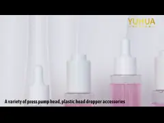 Imballaggio aus durchsichtigem Kunststoff Flaschen Cylinder Lotion pour le soin de la peau avec Goteotape