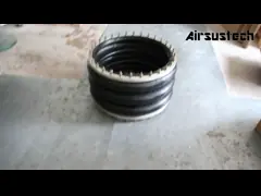 Triple Convoluted Industrial Air Springs 3H630376 Rubber Steel