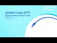 Ethernet Network CAT6A CAT7 CAT8 Cable 10G 100M 26AWG Shielded SFTP