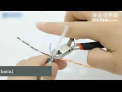 Copper Conductor CAT6 Ethernet Cable RJ45 Connector 8 Core Twisted Pair