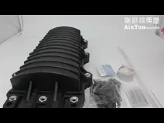 Horizontal Type Fiber Optic Accessories Joint Splice Closure Plastic ABS IP68