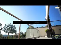 Contemporaneo moderno temperato laminato/singolo della balaustra di vetro della scala