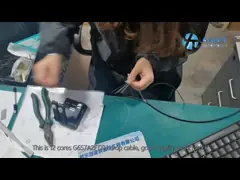G657A2 屋外FTTHドロップケーブル FRPメッセンジャー 多重耐天候繊維