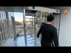 HCW Bidirectional Half Height Turnstile Gate Swipe Card  Access Control Device Waist-High Security For Gym