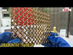 12 mm Warp Pitch Decorative Wire Grilles Weft Diameter 3,15 mm Metal Mesh Plaat