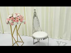 Χρυσό βελούδο δέρματος εδρών γαμήλιου συμποσίου ανοξείδωτου εμπορικό