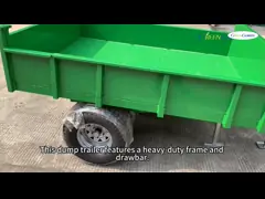 OEM 3-10 toneladas de reboque hidráulico agrícola acionado por PTO, capacidade 210*160*30cm, com conjunto de pneus de base