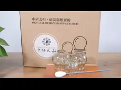12pcs 안마 흡입 컵, 불 Oem 유리제 받아 넣는 치료 세트