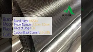 Resistenza alla trazione ≥15MPa Geomembrana HDPE Larghezza da 1 a 12 metri Indice di ossigeno ≥30% Membrana resistente all‘acqua